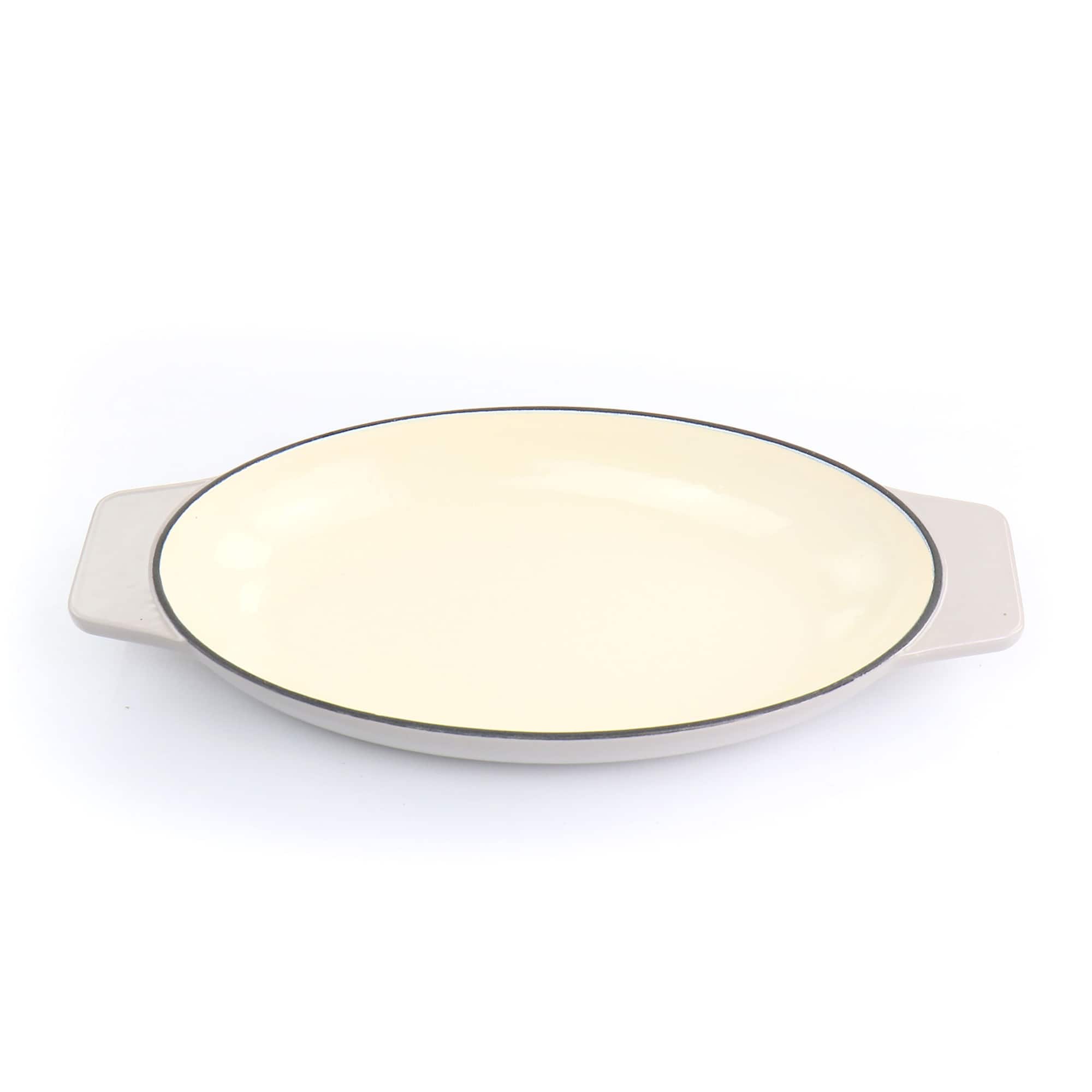 Martha Stewart 2-Piece Enameled Cast Iron Au Gratin with Trivet Set